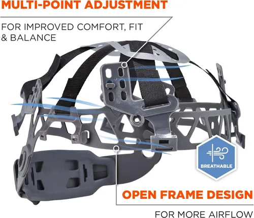 Vista 7 de Ergodyne Skullerz 8975 - Casco de seguridad Clase C, color blanco