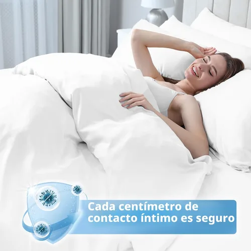 Vista 4 de KIIS Sábanas Desechables de Protección para Viajes, Sábana de Cama Desechable, Funda de Edredón/Consolador Desechable, Fundas de Almohada
