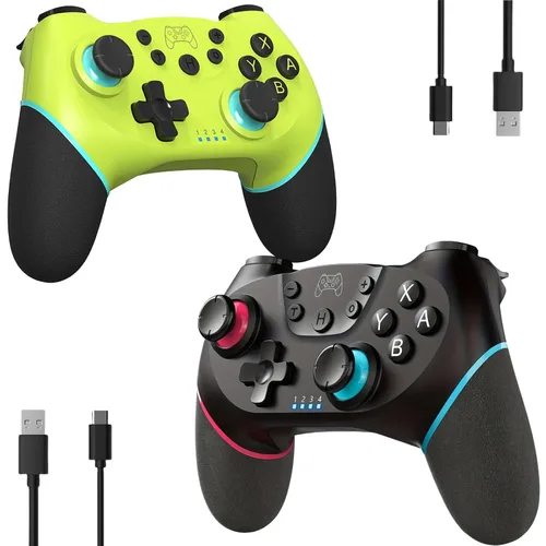 Vista 8 de CuleedTec Upgraded Switch Controller, Wireless Pro Controller for Switch 2/Lite/OLED, Bluetooth Remote Gamepad with Hall Effect Joystick, 6-Axis