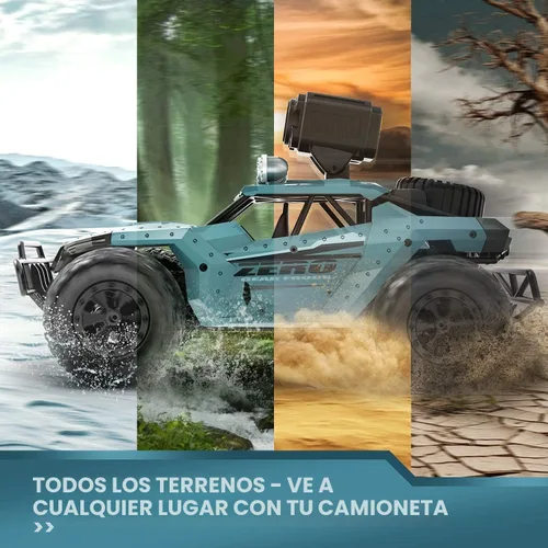 Vista 7 de DEERC Coches RC DE36W Coche de Control Remoto con Cámara HD FPV de 1080P, Camiones Monstruo Todoterreno de Alta Velocidad 1/16 para Niños y Adultos