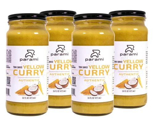 Vista 25 de Parami Salsa de curry tailandés tamaño 16 onzas (sin gluten, sin lácteos, sin nueces) (paquete de 1, verde)