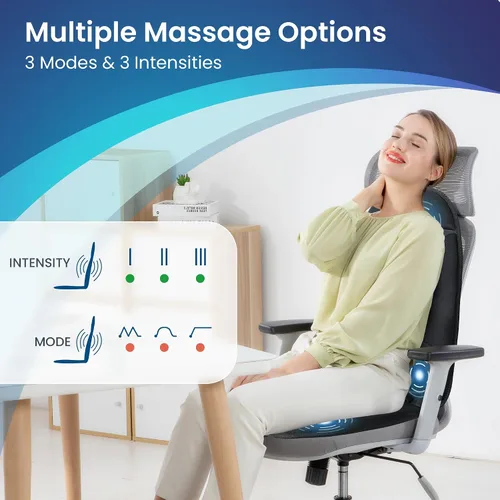Vista 4 de COMFIER Masajeador de pies con calor y vibración masajeador de espalda para silla