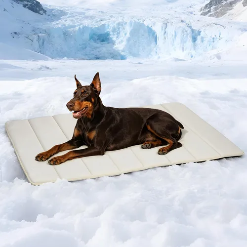 Vista 45 de Tapete refrescante para perros pequeños, almohadilla ortopédica de espuma viscoelástica de 24 x 18 pulgadas para verano, QMAX>0.5, almohadilla
