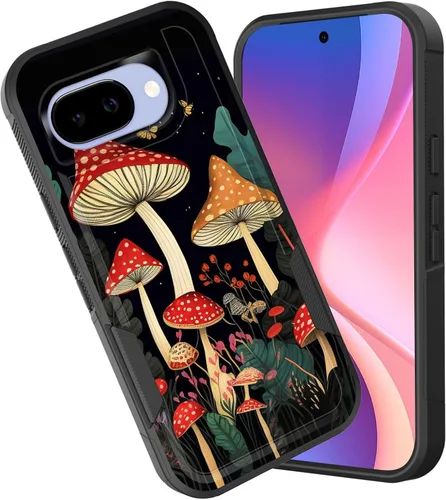 Vista 41 de Funda para Pixel 6A, funda híbrida de doble capa resistente a prueba de golpes de policarbonato duro de silicona suave TPU para Google Pixel 6A