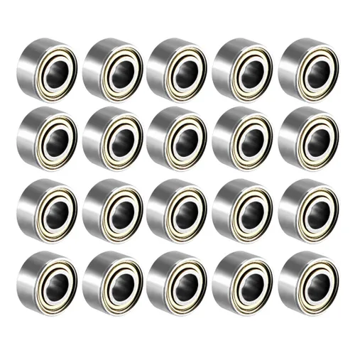 Vista 7 de uxcell 693ZZ 693-2Z 2080093, rodamientos de acero al carbono de 0.118 in x 0.315 in x 0.157 in (paquete de 20)