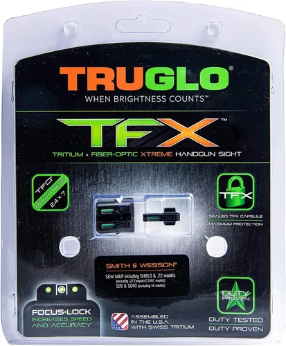 Vista 4 de TRUGLO TFX mira para pistola Dura, resistente a golpes, compacta, brillantemente luminosa, mira tritio y fibra óptica extrema para uso diurno