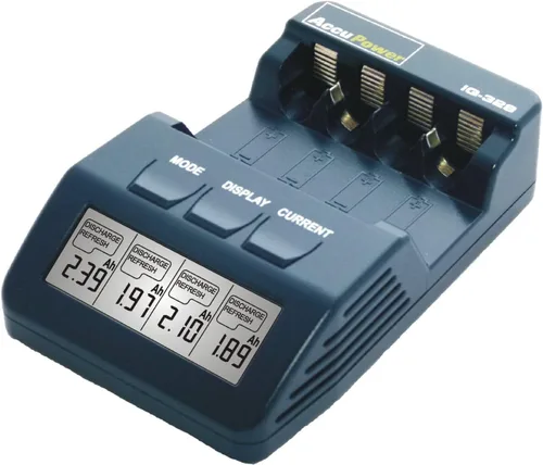 Vista 2 de IQ-328 Cargador de batería Analizador Probador AA AAA NiMH NiCd