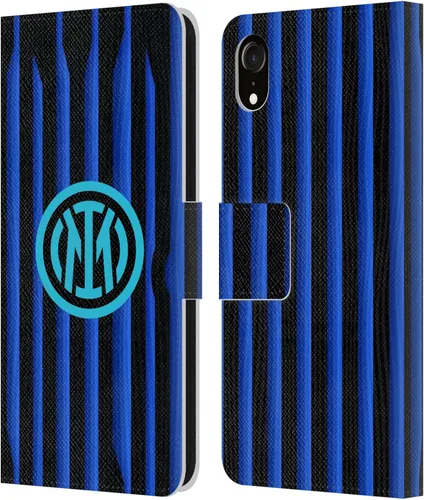 Vista 13 de Head Case Designs Officially Licensed Inter Milan Away 2025/26 Crest Kit Leather Wallet Case Compatible with Apple iPhone 11