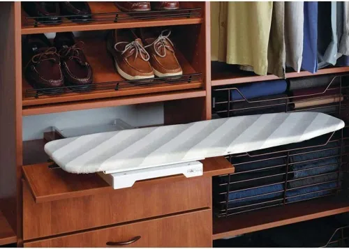 Vista 8 de Tabla de planchar retráctil extraíble para guardar en el cajón, fácil de instalar, tabla de planchar oculta/plegable