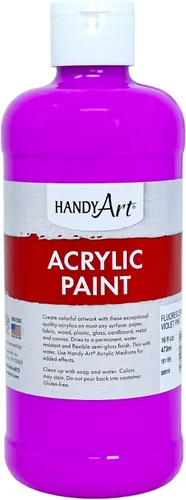 Vista 69 de Handy Art Pintura acrílica, juego de 12 colores, botellas de 16 onzas, acrílico líquido para estudiantes semibrillante, consistencia de flujo