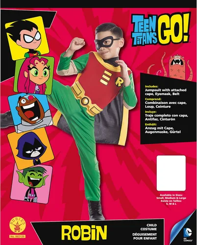 Vista 5 de Teen Titans Child's Robin Costume