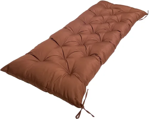 Vista 17 de Cojín de banco para exteriores, color negro, antideslizante, para muebles de exterior, almohadillas gruesas para sillas de patio de 40 pulgadas