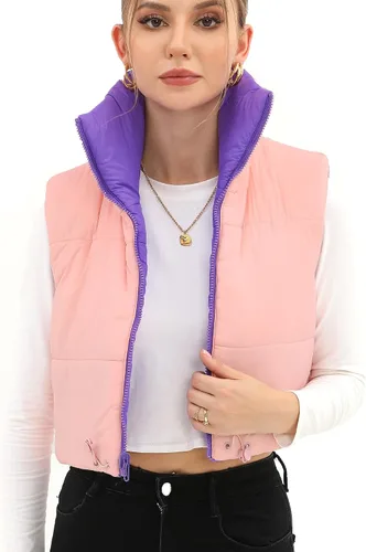 Vista 13 de Xeoxarel Chaleco acolchado corto con bolsillos para mujer (XS-XXL)