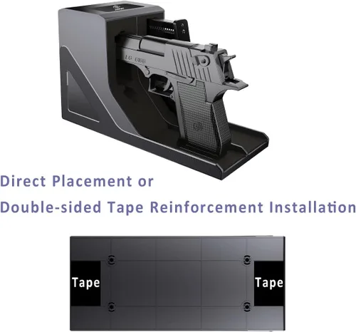 Vista 6 de SUMING Cartuchera Universal para Pistola, Soporte para Pistola para Arma de Fuego, Porta Pistola Protectora para Arma de Seguridad, Compatible