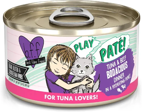 Vista 25 de Weruva B.F.F. Play - Best Feline Friend Paté Lovers, Aw Yeah!, T.T.Y.L. de atún y pavo con atún y pavo, lata de 2.8 onzas (paquete de 12)