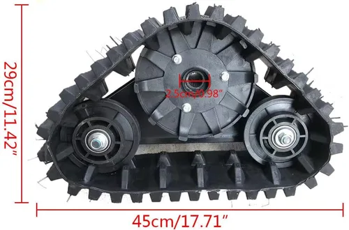 Vista 7 de Kit de montaje de eje trasero, 24 "Go Kart Buggy Quad Ruedas Traseras, ATV Snow Rubber Sand Track Assemly Pro Kits