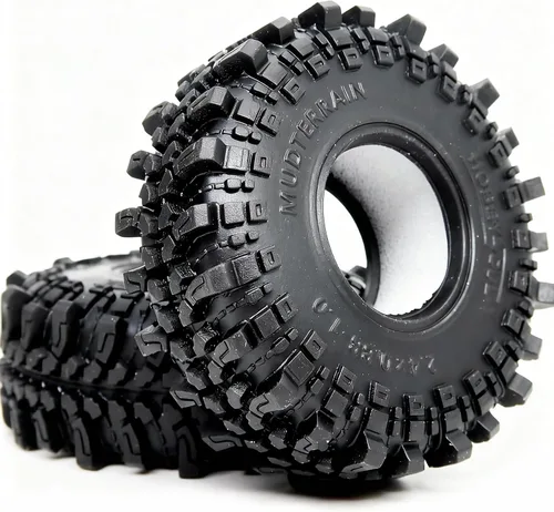 Vista 2 de HOBBYSOUL 1.0 Neumáticos de Oruga 61 * 22.4mm Súper Blandos y Adhesivos para Barro Neumáticos para RC 1/18 TRX4M 1/24 AX24 SCX24 FCX24