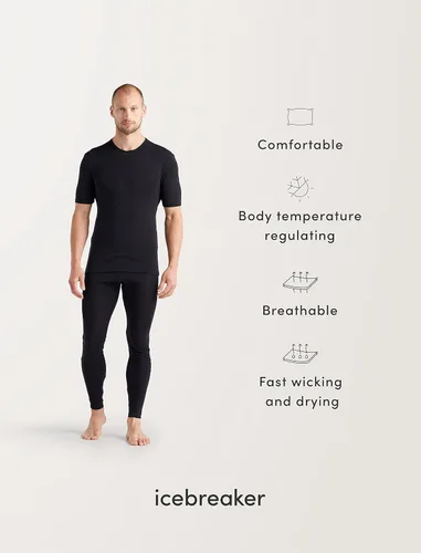 Vista 6 de Icebreaker Merino Camiseta de manga corta 150 Tech Lite Negro