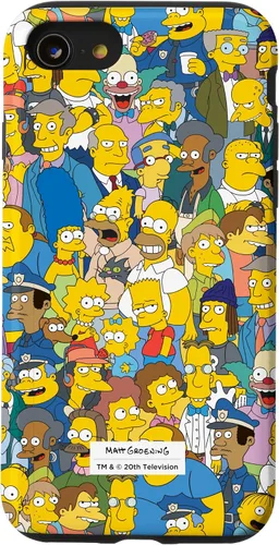 Vista 18 de The Simpsons Springfield Characters Print - Carcasa para iPhone 17