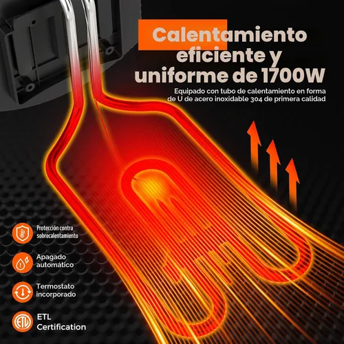 Vista 3 de SIMOE - Freidora eléctrica con canasta, capacidad de aceite de 3 litros/12