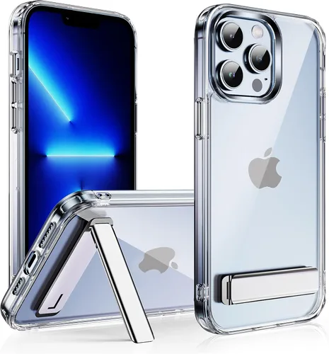 Vista 17 de CEDO - Funda con soporte para iPhone 12 Pro Max, ajustable en 3 direcciones con soporte de metal, parachoques de grado militar a prueba de golpes