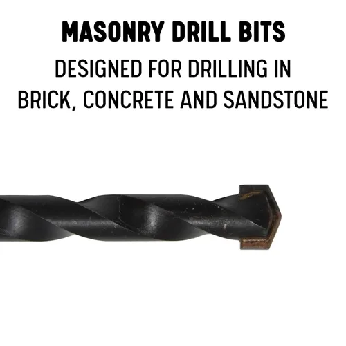 Vista 2 de Drill America DAM, broca de mampostería con punta de carburo (1/8" - 1"), vástago redondo, 1