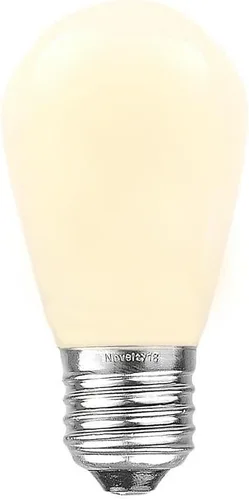 Vista 11 de Novelty Lights Paquete de 25 focos S14 para patio al aire libre con base Edison de repuesto, E27 de tamaño mediano, multicolor, 11 vatios