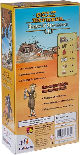Vista 2 de Juego de cartas Ludonate Colt Epress Horses & Stagecoach