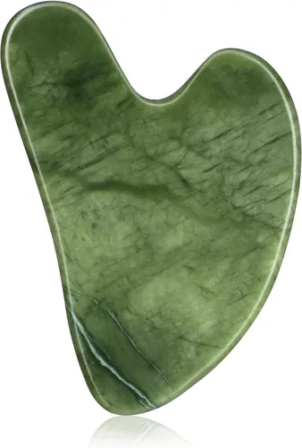 Vista 13 de rosenice Gua Sha - Herramientas faciales de guasha negra, piedra de jade Gua Sha para el cuidado de la piel facial, tensiones corporales faciales
