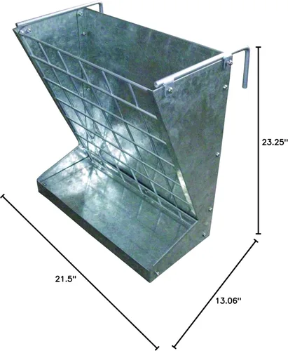 Vista 5 de Little Giant® Alimentador montable para ovejas y cabras - Comedero 2 en 1 para cabras y ovejas y estante de heno - Combinación de heno y grano