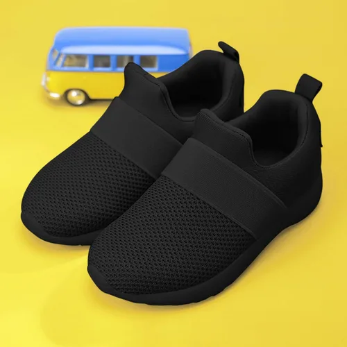 Vista 7 de QIJGS Zapatos deportivos para correr y caminar para niños y niñas
