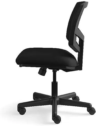 Vista 9 de HON Volt H5713 - Silla tapizada para computadora con respaldo de malla, para escritorio de oficina, color negro