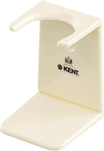 Vista 7 de KENT VSB1 - Soporte pequeño de plástico negro para cepillo de afeitar autoadhesivo, para colgar y secar, parte esencial de cualquier kit de afeitado