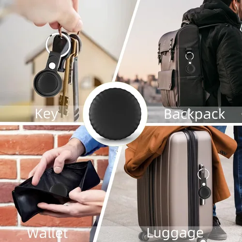 Vista 6 de Localizador de llaves, rastreador de equipaje, etiqueta Bluetooth para rastreador de llaves compatible con Apple Find My Keys con batería