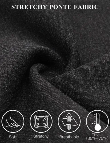 Vista 3 de Tapata Women's Skinny Dress Pants 26"28"30" Work Pants with Pockets Stretch Slack for Business Casual Petite Short