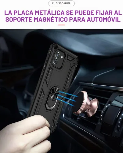 Vista 5 de Funda para Samsung Galaxy A04E con [2 unidades] Protector de pantalla de vidrio templado, para Galaxy A04e Heavy Duty Armor [Grado Militar]