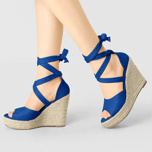 Vista 2 de Allegra K Alpargatas con cordones para mujer
