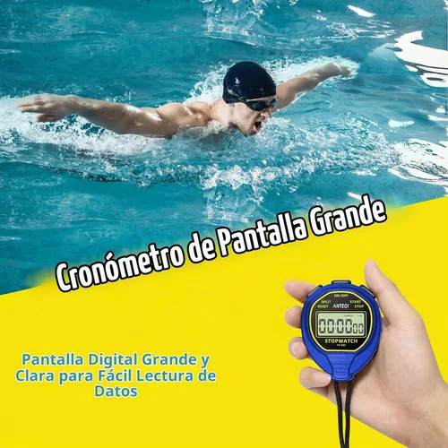 Vista 4 de Cronómetro Impermeable Temporizador, Pantalla Grande Cronómetro Simple Silencioso con Función de Encendido/Apagado Sin Reloj Sin Calendario Sin