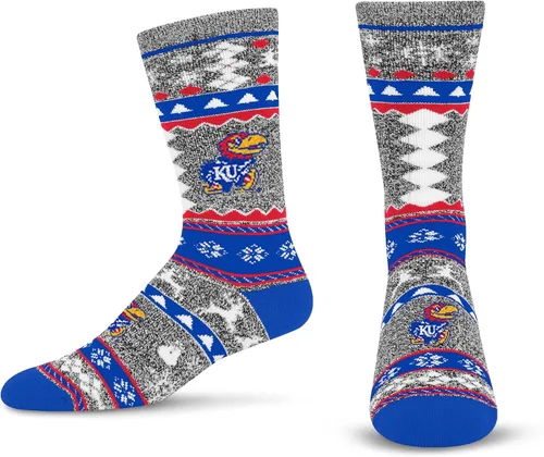 Vista 40 de For Bare Feet Ugly Holiday Sweater Crew Sock NCAA