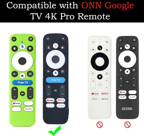 Vista 2 de Cubierta remota para botón de TV gratis Onn 4K Plus Pro Funda protectora Onn Box