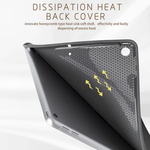 Vista 6 de Funda para iPad de 9ª generación, funda para iPad de 7ª generación, para iPad de 8ª generación, fundas de 10.2 pulgadas, a prueba de golpes