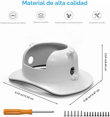 Vista 5 de HOLACA Funda para cámara de protección solar compatible con cámara de seguridad solar Aosu para exteriores (SolarCam D1 Classic), cámaras