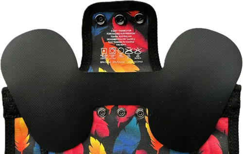 Vista 5 de DOWN UNDER OUTDOORS Paquete de 2 sillines de pollo extra grandes con correas ajustables para gallinas muy grandes, delantal de pollo, protector