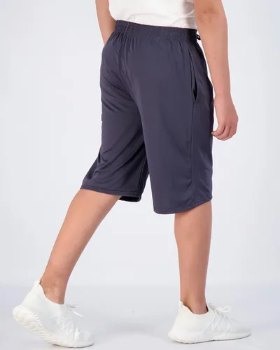 Vista 3 de Paquete de 5 pantalones cortos deportivos Dry-Fit de baloncesto gimnasio para jóvenes niños y niñas con bolsillos