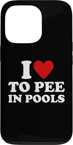 Vista 9 de iPhone 13 I Love To Pee In Pools I Heart To Pee In Pool Case