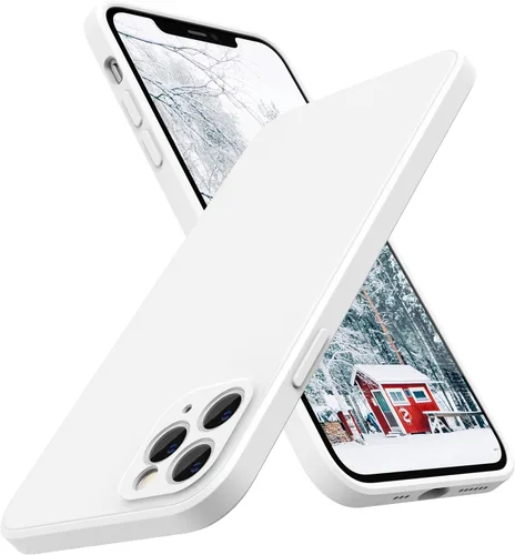 Vista 24 de SURPHY Funda de diseño para iPhone 11 Pro Max con protección para cámara, diseño de borde recto, silicona líquida delgada, piedra