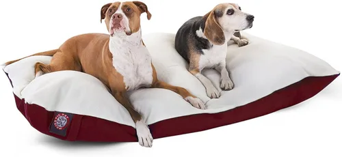 Vista 24 de Majestic Pet Cama rectangular para perros tamaño mediano, lavable, funda extraíble, cama para mascotas, cama para jaula para perros, cama de gran