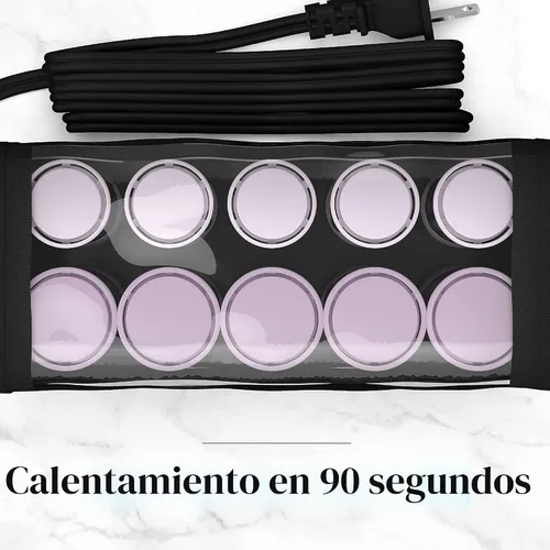 Vista 7 de Remington Rodillos calientes compactos de cerámica de doble voltaje para cabello largo y corto, moldeadores de cabello, rizadores de pelo, 1-1 ¼