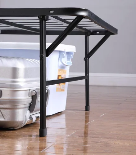 Vista 7 de Coaster Home Furnishings Mabel 305957T - Marco de cama de metal plegable de acero resistente de 14 pulgadas de alto, tamaño individual, color negro