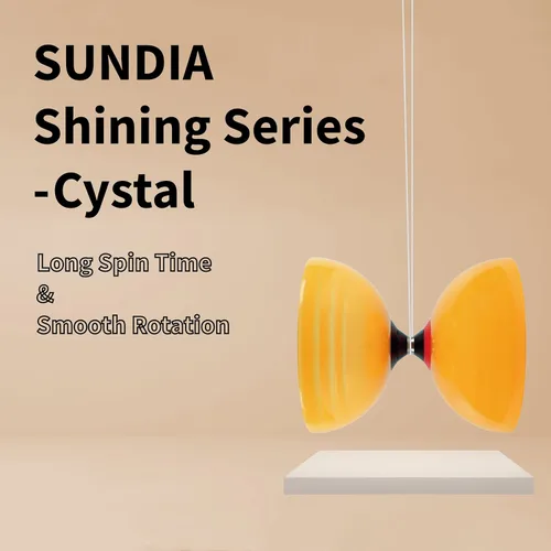 Vista 2 de SUNDIA Shining Series - Diábolo profesional de triple rodamiento para giros largos, rotaciones suaves, alto rendimiento para todos los trucos